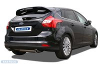 Bastuck Rear silencer with double tailpipe LH+RH 2 x Ø 90 mm - Ford Focus 3 1.0T/1.5T/1.6T EcoBoost