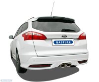 Bastuck Endschalldämpfer mit Doppel-Endrohr Oval mittig 120 x 80 mm - Ford Focus 3 ST Turnier