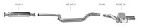 Bastuck Rear silencer with double tailpipe oval central...