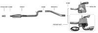 Bastuck Endschalldämpfer mit Einfach-Endrohr 1x Ø 100 mm LH+RH (im RACE Look), 30° schräg geschnitten mit Klappensteuerung - 18+ Ford Focus 1.0/1.5/2.3 EcoBoost (ST-Line) (ohne Modelle mit Starrachse)