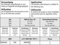 Bastuck Endschalldämpfer mit Einfach-Endrohr 1x Ø 100 mm LH+RH (im RACE Look), 30° schräg geschnitten mit Klappensteuerung - 18+ Ford Focus 1.0/1.5/2.3 EcoBoost (ST-Line) (ohne Modelle mit Starrachse)