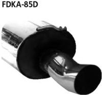 Bastuck Rear silencer DTM with single tailpipe 1 x...