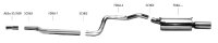 Bastuck Rear silencer DTM with single tailpipe 1 x...