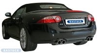 Bastuck Endschalldämpfer mit Doppel-Endrohr 2x Ø 90 mm LH + RH, 20° schräg, mit Lippe - 06+ Jaguar XK / XKR QQ6 Cabrio/Coupe