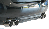 Bastuck Rear silencer with double tailpipe 2 x Ø 90 mm, with inward curl, cut 20° - 06+ Jaguar XK / XKR QQ6 Cabrio/Coupe