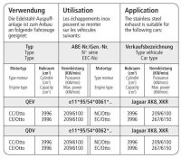 Bastuck Mittelschalldämpfer links - Jaguar XK8 / XKR