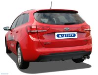 Bastuck Rear pipe with double exit 2 x Ø 85 mm RH (RACE look) - Kia Ceed GT Line JD Sportswagon