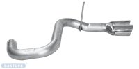 Bastuck Double rear pipe RH with inward curl 2 x Ø...