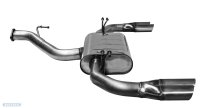 Bastuck Rear silencer with double exit cut 20° 2 x...