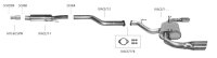 Bastuck Rear silencer with single exit Ø 100 mm LH + RH (RACE look) - Kia Ceed/ProCeed GT JD 1.0T/1.6T