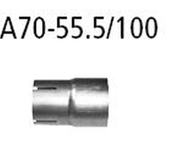 Bastuck Adapter Ø 70.5 mm Aussenseite (ungeschlitzt) zu Ø 55.5 mm