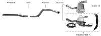 Bastuck Endschalldämpfer mit Einfach-Endrohr 1x Ø100 mm LH+RH, 30° schräg (im RACE Look) und Heckschürzeneinsatz - 18+ Kia Ceed CD