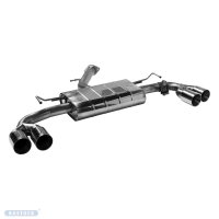 Bastuck Rear silencer with double tailpipe 2x Ø 90...