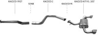 Bastuck Rear silencer with single tailpipe LH + RH 1 x...