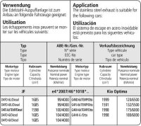 Bastuck Adapter Komplettanlage auf Serie - Kia Optima JF GT/GT-Line (Limousine / Sportswagon) 1.7TD/2.0 (nur Modelle mit Partikelfilter)