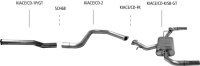 Bastuck Rear silencer with simple tailpipe 1x Ø 63...