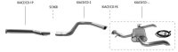 Bastuck Rear silencer with simple tailpipe 1x Ø 63...