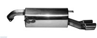 Bastuck Rear silencer with double exit, 2 x Ø 76 mm, cut 20° - Kia Rio