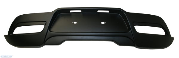 Bastuck Heckschürzenansatz mit Ausschnitt für Doppel-Endrohr Mitte, Schwarz matt, lackierfähig - 11+ Kia Rio