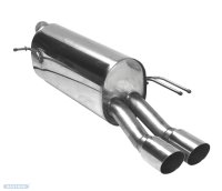 Bastuck Rear silencer with double tailpipes 2 x Ø...