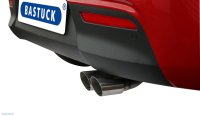 Bastuck Rear silencer with double tailpipes 2 x Ø 76mm, cut diagonally 20° - 18+ Kia Rio YB GT-Line