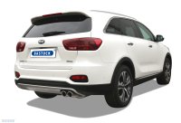 Bastuck Rear silencer with double tailpipe RH with insert, cut obliquely at 20° 2 x Ø 90 mm - 17+ Kia Sorento UM