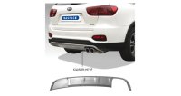 Bastuck Rear valance attachment with cutout for double tailpipes RH with flap for trailer hitch and holders for electric socket - 17+ Kia Sorento UM