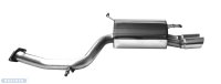 Bastuck Rear silencer with double tailpipe, cut 20°,...