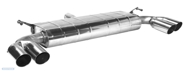 Bastuck Endschalldämpfer mit Doppel-Endrohr 2 x Ø 76 mm LH+RH 20° schräg - Kia Sportage QLE 1.6T