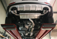 Bastuck Endschalldämpfer mit Doppel-Endrohr 2 x Ø 76 mm LH+RH 20° schräg - Kia Sportage QLE 1.6T