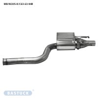 Bastuck Rear silencer RH, with double exit Ø 63mm...