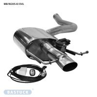 Bastuck Rear silencer LH with oval tailpipe 90x60 mm, for...