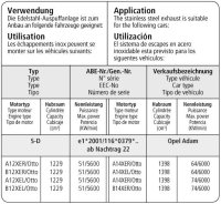 Bastuck Halter für Double E Endschalldämpfer - Opel Adam