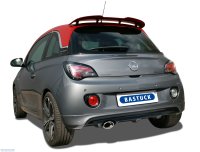 Bastuck Endschalldämpfer mit Einfach-Endrohr 1 x oval 120 x 80 mm - Opel Adam S