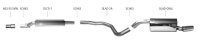 Bastuck Rear silencer with single tailpipe 1 x oval 120 x 80 mm - Opel Adam S