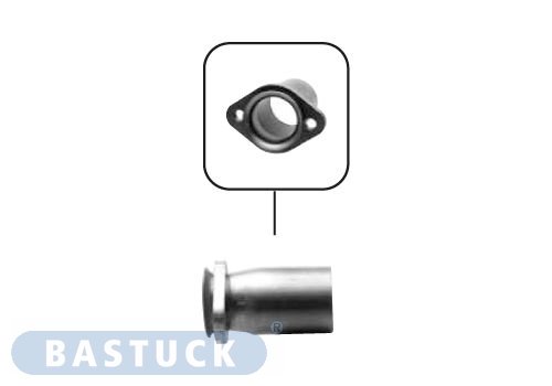 Bastuck Frontadapter 2-Loch-Flansch - Opel Astra F 2,3