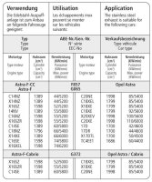 Bastuck Tube replacing front silencer - Opel Astra F 2,3 / Opel Kadett E