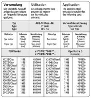 Bastuck Ersatzrohr für Vorschalldämpfer - Opel Astra G/H (+GTC) / Opel Zafira I/II