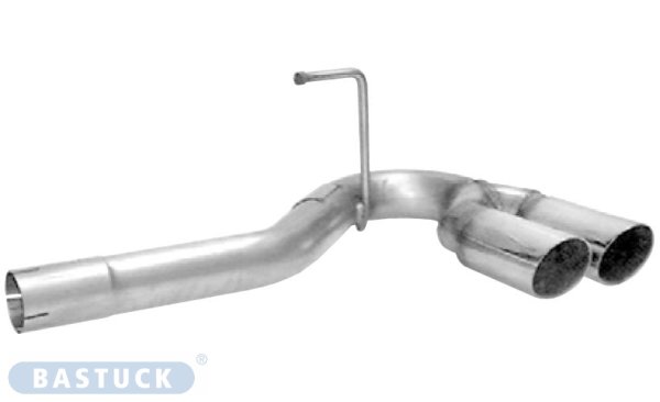 Bastuck Rear pipe set with double tailpipes 2 x Ø 76 mm - Opel Astra G Convertible/Coupé/Saloon (+Turbo)