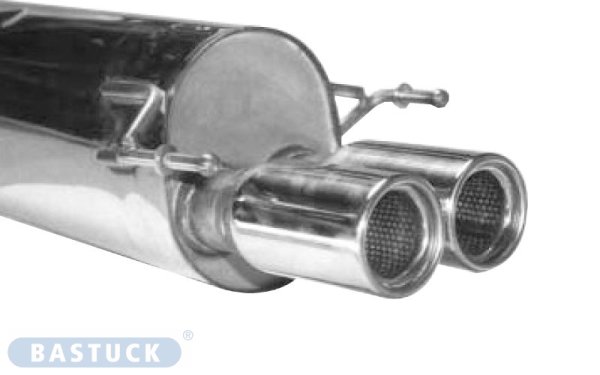 Bastuck Rear silencer with double tailpipes 2 x Ø 90 mm - Opel Astra G Hatchback