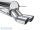 Bastuck Rear silencer with double tailpipes 2 x Ø 76 mm - Opel Astra H Estate