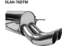 Bastuck Rear silencer DTM with double tailpipes 2 x...