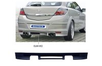 Bastuck Rear Valance insert can be painted body colour, with cut-out for 2 x double tailpipes - Opel Astra H GTC