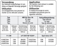 Bastuck Endschalldämpfer mit Einfach-Endrohr oval Ausgang LH 120 x 80 mm - Opel Astra J (+GTC (+Turbo) / ohne Caravan)