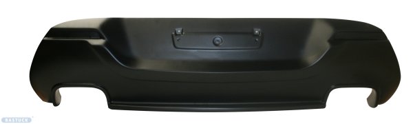 Bastuck Rear valance with cut out for 2 x single tailpipe LH+RH, black matt, ready to paint - Opel Astra J GTC (Turbo)