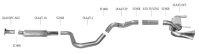 Bastuck Rear silencer with single tailpipe LH + RH - Opel Astra J OPC 2.0T