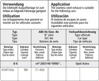 Bastuck Verbindungsrohr vorne - Opel Astra K 1.0