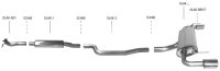 Bastuck Rear silencer with double tailpipes LH + RH 2 x...