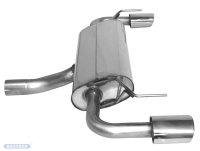 Bastuck Endschalldämpfer mit Einfach-Endrohr LH + RH 1 x oval 120 x 80 mm LH + RH - Opel Astra K 1.0/1.4/1.6
