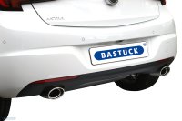 Bastuck Endschalldämpfer mit Einfach-Endrohr LH + RH 1 x oval 120 x 80 mm LH + RH - Opel Astra K 1.0/1.4/1.6